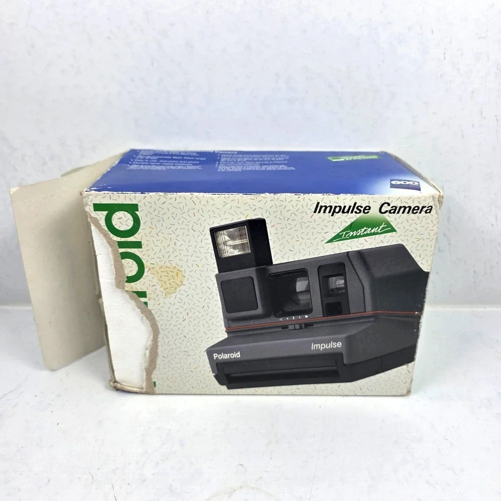 Vtg‎ Polaroid Instant Impulse Camera with Box, Manual and Strap Clean UNTESTED